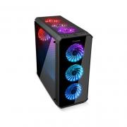 TORRE ATX NOX HUMMER TGX RAINBOW NEGRA - Imagen 1