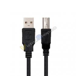 CABLE USB(A) 2.0 A USB(B) 2.0 NANOCABLE 3M NEGRO - Imagen 1