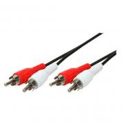 CABLE AUDIO 2xRCA-M A 2xRCA-M LOGILINK CA1040 5M - Imagen 1