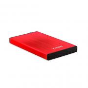 CAJA EXTERNA 2.5  USB3.2 SATA TOOQ ALUMINIO ROJO - Imagen 1