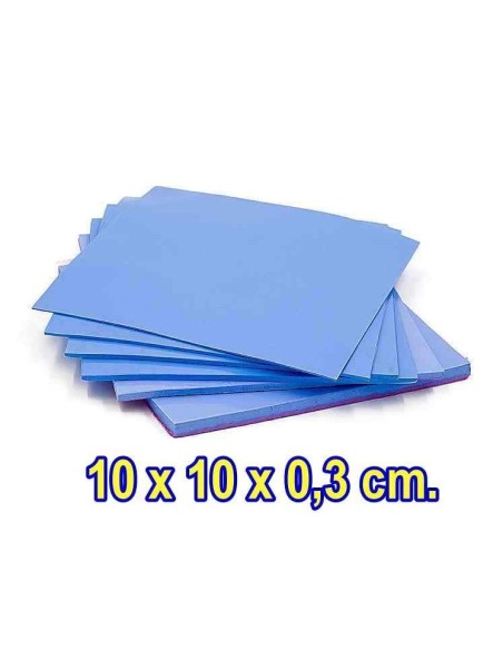 ALMOHADILLA GOMA TERMICA 10X10X0,3 CM THERMAL PAD