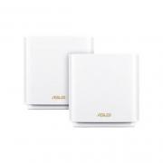 WIRELESS ROUTER ASUS ZENWIFI AX XT8 BLANCO PACKX2 - Imagen 1