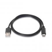 CABLE USB(A)M 2.0 A USB TIPO C M AISENS 0.5M NEGRO - Imagen 1