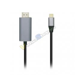 ADAPTADOR USB-C A HDMI 4K 60HZ AISENS NEGRO USB-C/M-HDMI/M/ - Imagen 1