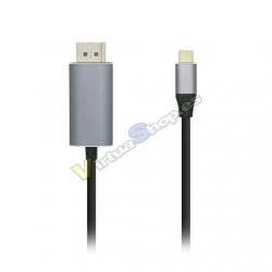 ADAPTADOR USB-C A DISPLAY PORT 4K 60HZ AISENS USB-C/M-DP/M/ - Imagen 1