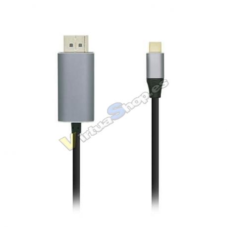 ADAPTADOR USB-C A DISPLAY PORT 4K 60HZ AISENS USB-C/M-DP/M/ - Imagen 1