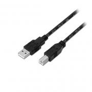 CABLE USB(A)M 2.0 IMPRESORA  A USB(B)M AISENS 1M N 1M/MACHO - Imagen 1