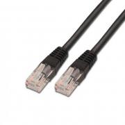 CABLE RED UTP CAT6 RJ45 AISENS 0.5M NEGRO - Imagen 1