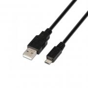 CABLE USB(A) A MICRO USB(B) 2.0 AISENS 0.8M NEGRO - Imagen 1