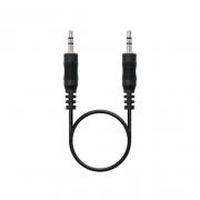 CABLE AUDIO JACK-3.5M A JACK-3.5M NANOCABLE 0.3M 0.3M/MACHO - Imagen 1