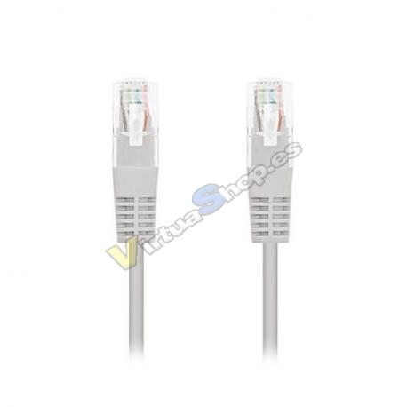 CABLE RED UTP CAT5E RJ45 NANOCABLE 30M GRIS 30M/GRIS 10.20. - Imagen 1