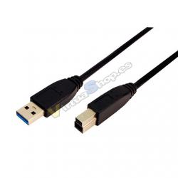CABLE USB(A)M 3.0 A USB(B)M 3.0 LOGILINK CU0024 2M - Imagen 1