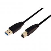 CABLE USB(A)M 3.0 A USB(B)M 3.0 LOGILINK CU0024 2M - Imagen 1