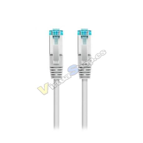 CABLE RED NANOCABLE RJ45 LSZH CAT.7 7M GRIS - Imagen 1