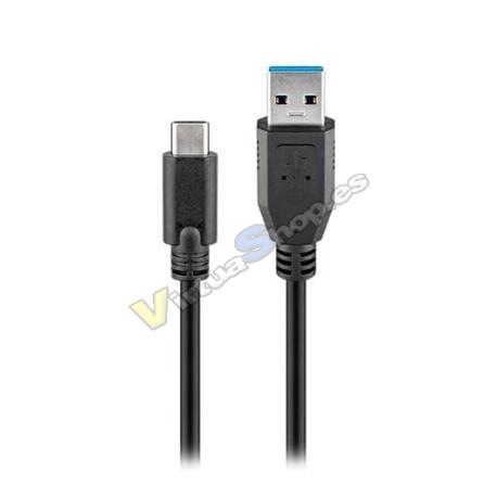 CABLE USB(A) 3.0 A USB(C) 3.0 GOOBAY 2M NEGRO - Imagen 1