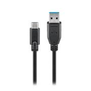 CABLE USB(A) 3.0 A USB(C) 3.0 GOOBAY 2M NEGRO - Imagen 1