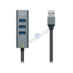 HUB USB(A) A 4XUSB(A) 3.0 AISENS 10CM - Imagen 1