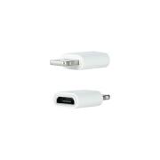 ADAPTADOR LIGHTNING A MICRO USB NANOCABLE BLANCO - Imagen 1