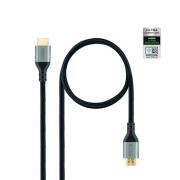CABLE HDMI 2.1 NANOCABLE ULTRA HIGH SPEED 1M NEGRO - Imagen 1