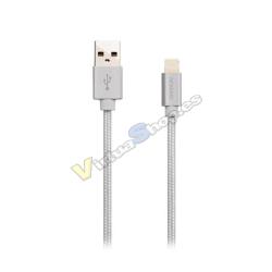 CABLE LIGHTNING TRENZADO A USB(A) 2.0 CANYON 1M WH