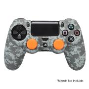 Pack Funda Silicona y Grips FR-TEC Mando PS4 Camuflaje Pixel Negro