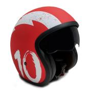 Casco Moto Jet Sunra Rojo Talla L