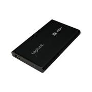 CAJA EXTERNA 2,5  USB2.0 SATA LOGILINK ALU UA0041B NEGRA