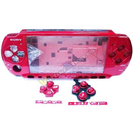 Carcasa Completa PSP 3000 Roja - Imagen 1
