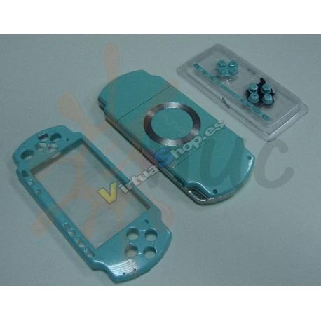 Carcasa Completa PSP SLim Celeste - Imagen 1