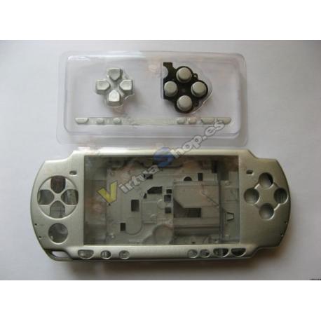 Carcasa Completa PSP SLim Plata - Imagen 1