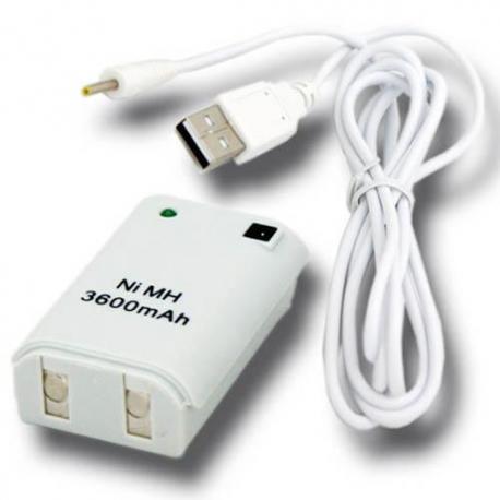 XBOX360 CARGA Y JUEGA BLANCO PACK BATERIA