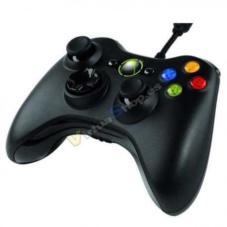 Mando Xbox360 Negro (Con cable)