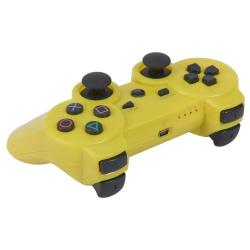 PS3 DUALSHOCK 3 AMARILLO BLUETOOTH ALTA CALIDAD COMPATIBLE 2
