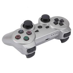 PS3 DUALSHOCK 3 GRIS PLATA BLUETOOTH ALTA CALIDAD COMPATIBLE 2