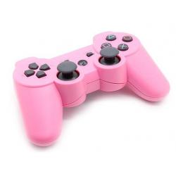 PS3 DUALSHOCK 3 ROSA BLUETOOTH ALTA CALIDAD COMPATIBLE 2