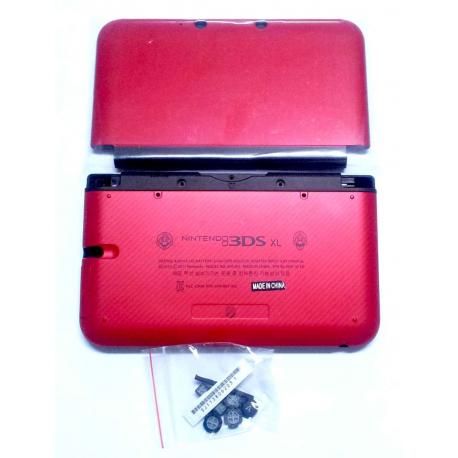 3DS XL CARCASA COMPLETA ROJA METALIZADA MARIO