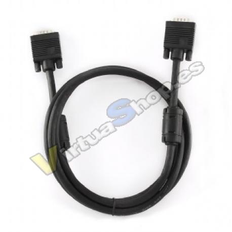 Cable VGA M/M Mcoax 10m BKFerrita - Imagen 1