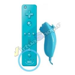 Mando Wii Plus Celeste + Nunchuk - Imagen 1