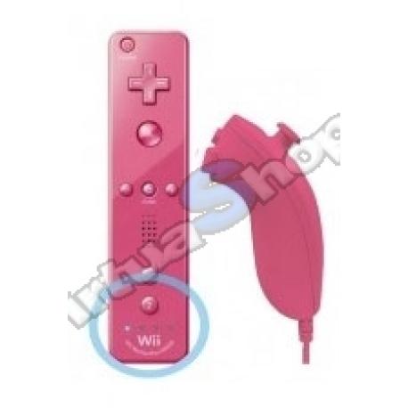 Mando Wii Plus Rosa + Nunchuk - Imagen 1