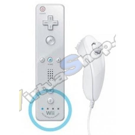 Mando Wii Plus Blanco + Nunchuk - Imagen 1