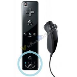 Mando Wii Plus Negro + Nunchuk - Imagen 1