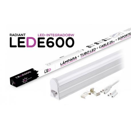 Tubo LED Integrado E600 60CM 8W 6500K Luz Fría 700LM Radiant LED - Imagen 1