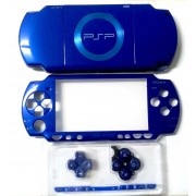 PSP SLIM 2000 CARCASA COMPLETA AZUL METALIZADO *ALTA CALIDAD*