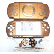 PSP SLIM 2000 CARCASA COMPLETA BRONZE AZTEKA METALIZADO *ALTA CALIDAD*