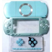 PSP SLIM 2000 CARCASA COMPLETA AZUL METALIZADO *ALTA CALIDAD*