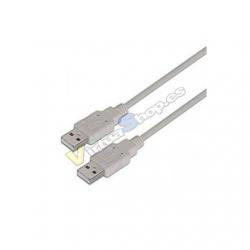 CABLE USB(A)M 2.0 A USB(A)M 2.0 AISENS 2M GRIS - Imagen 1