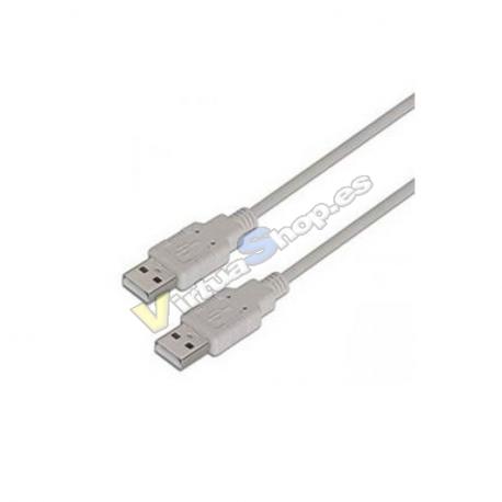CABLE USB(A)M 2.0 A USB(A)M 2.0 AISENS 2M GRIS - Imagen 1