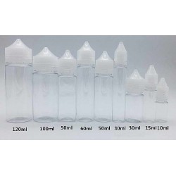 BOTELLA 30ml TRANSPARENTE CHUBBY TRANSLUCIDA GOTEO 2