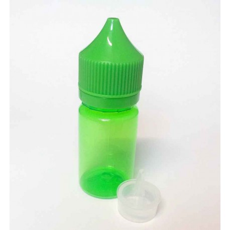 BOTELLA 30ml VERDE CHUBBY TRASLUCIDA UNICORN GOTEO SEVILLA