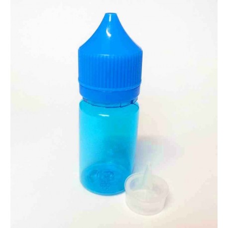 BOTELLA 30ml AZUL CLARO CHUBBY TRASLUCIDA UNICORN GOTERO